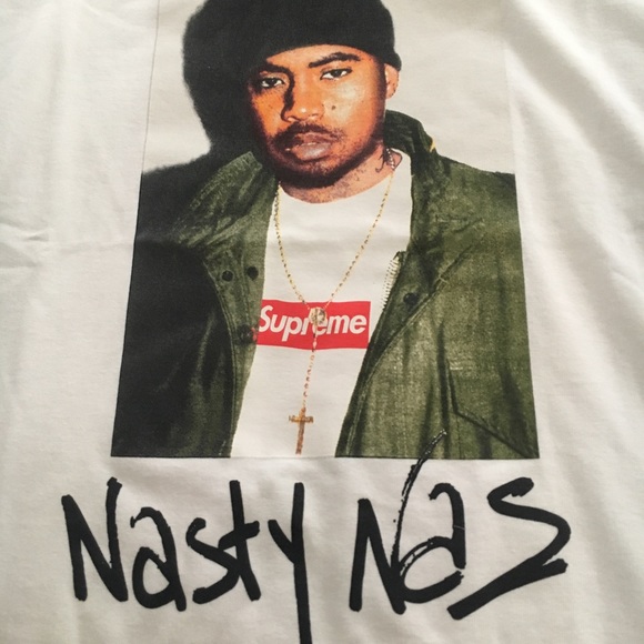 Supreme Nasty Nas Photo Tee White Medium - Picture 5 of 5